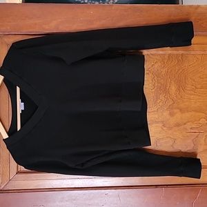 Beautifully Basic Vneck Cropped Sweatshirt